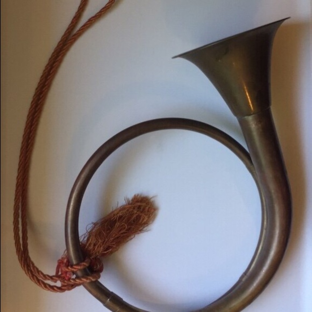 Vintage brass horn